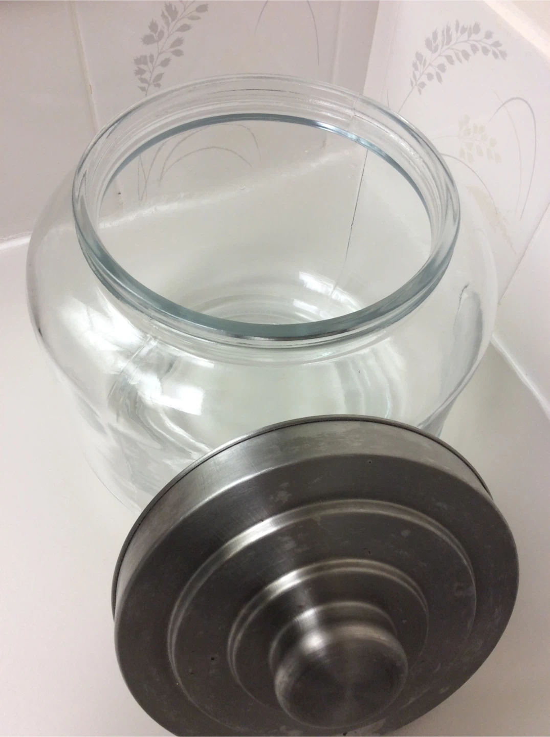 Glass Cookie Jar with Metal Lid❗️ - photo 2