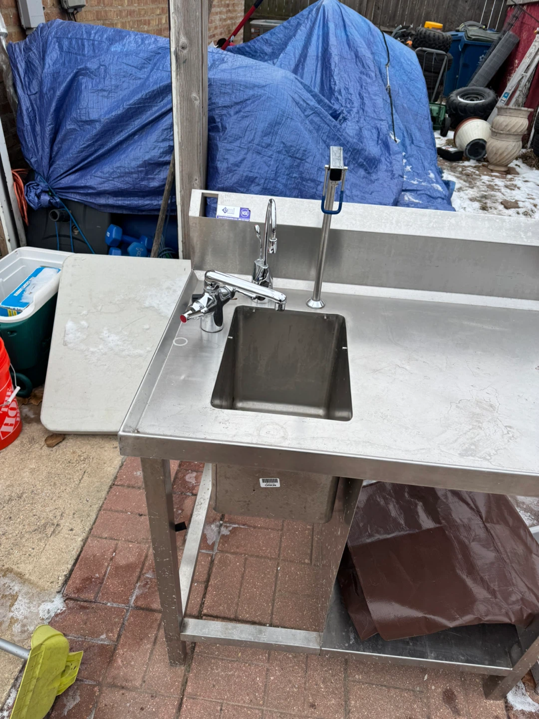 Stainless Steel Utility Sink - 37"x25" - photo 2