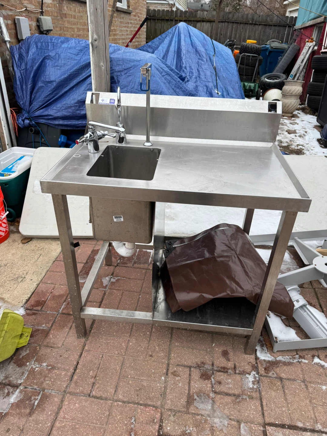 Stainless Steel Utility Sink - 37"x25"