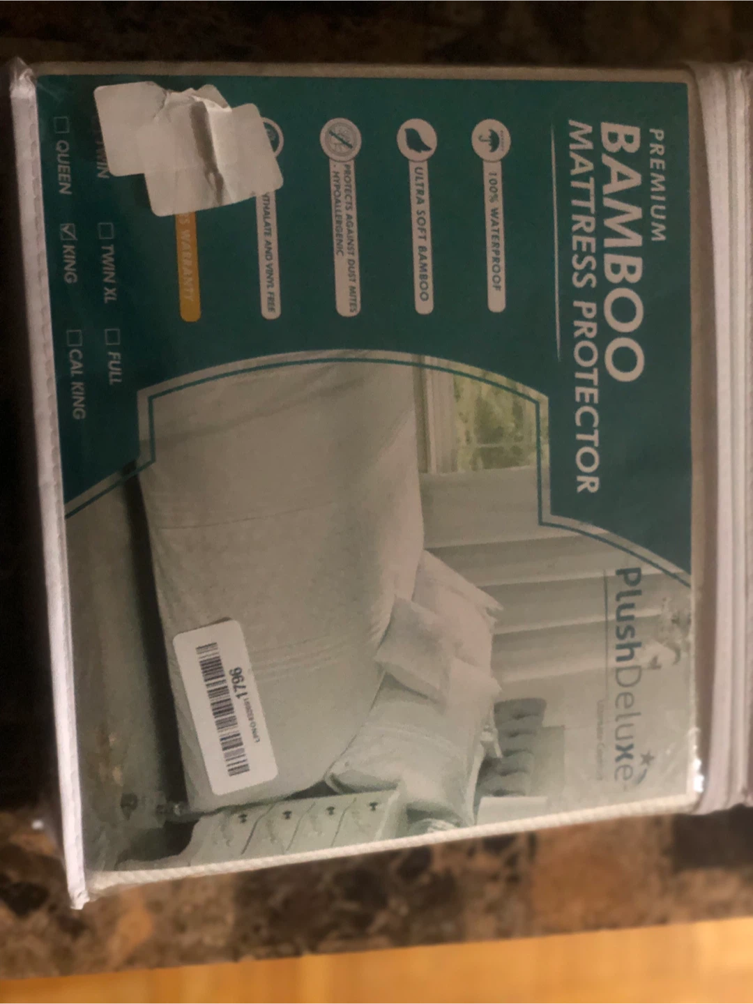 PlushDelux King Bamboo Mattress Protector - New - photo 5