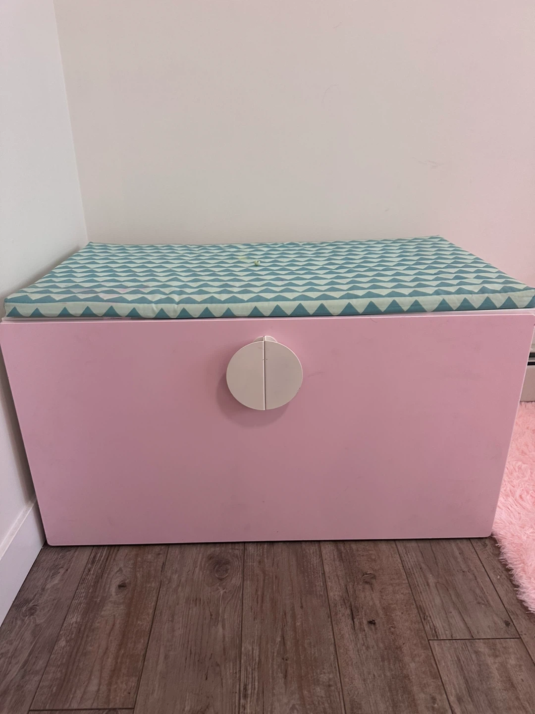 Pink Toy Storage Box with Drawer - photo 3