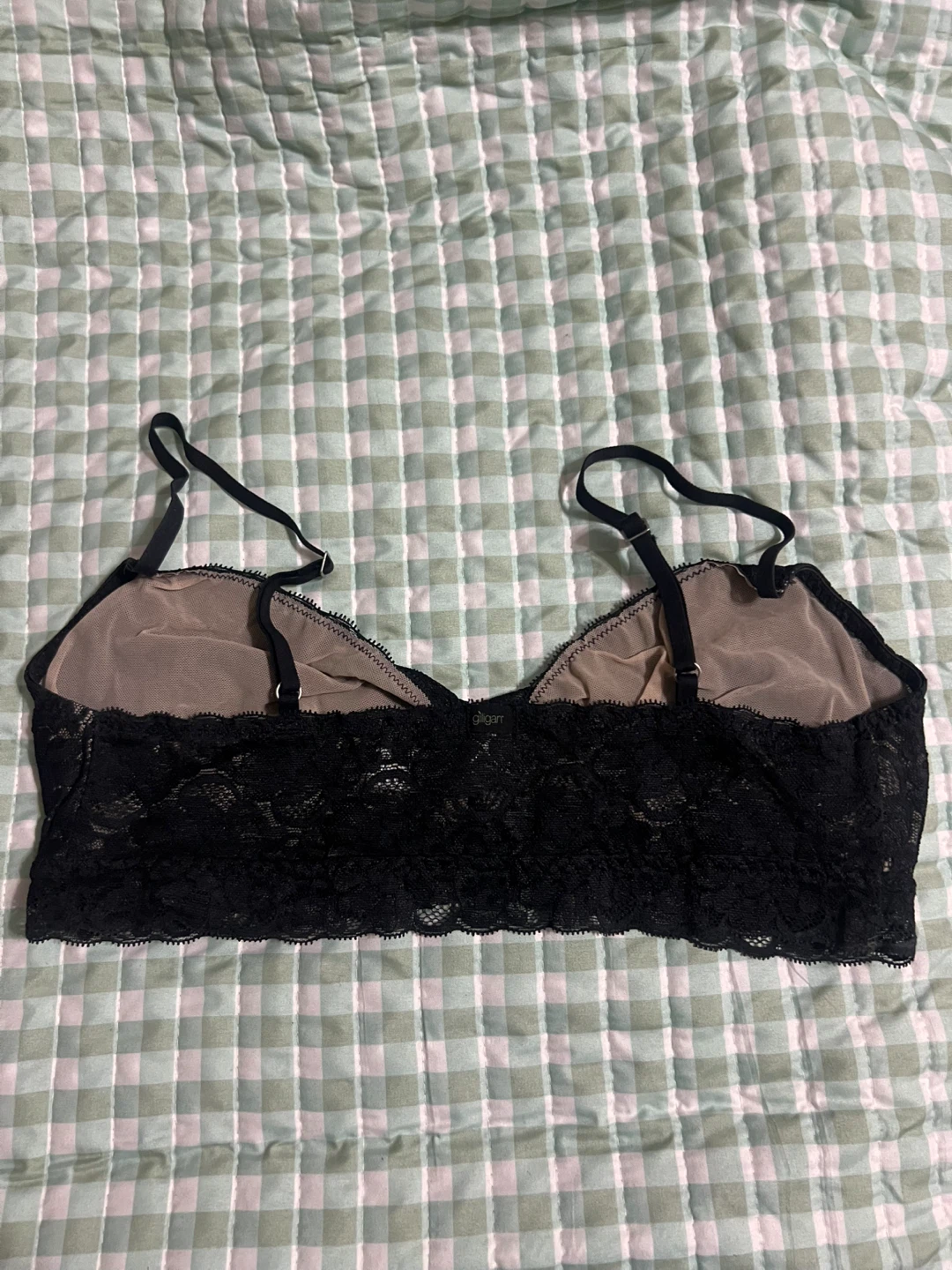 Gilligan & O'Malley Lace Bralette - Black, L - photo 2