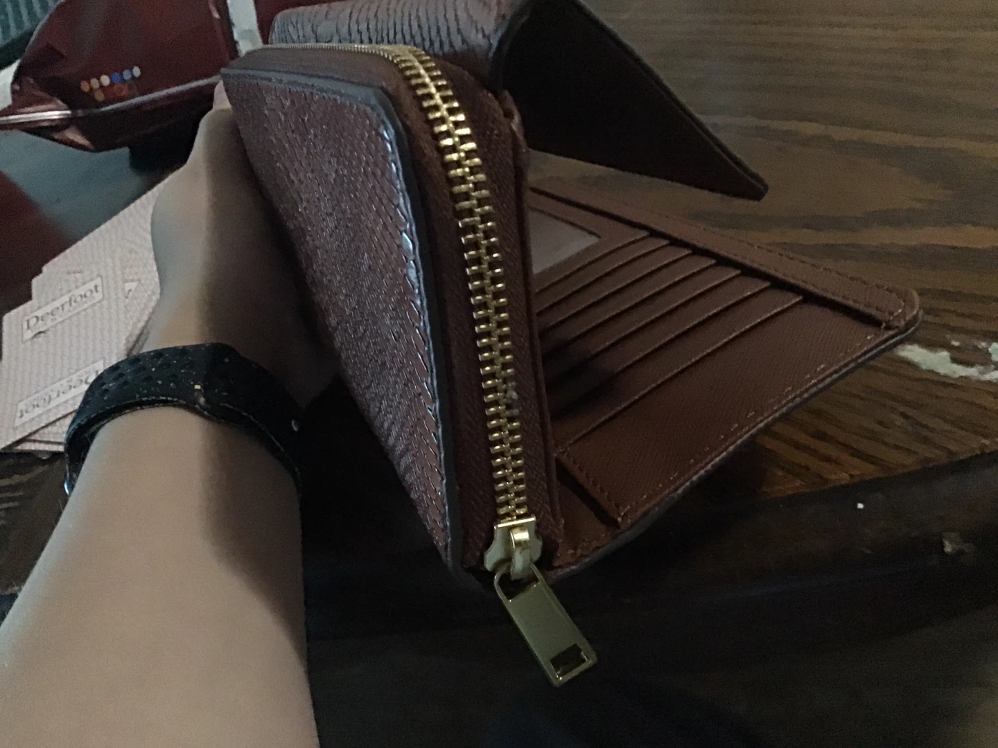 Fossil Brown Leather Wallet - photo 3