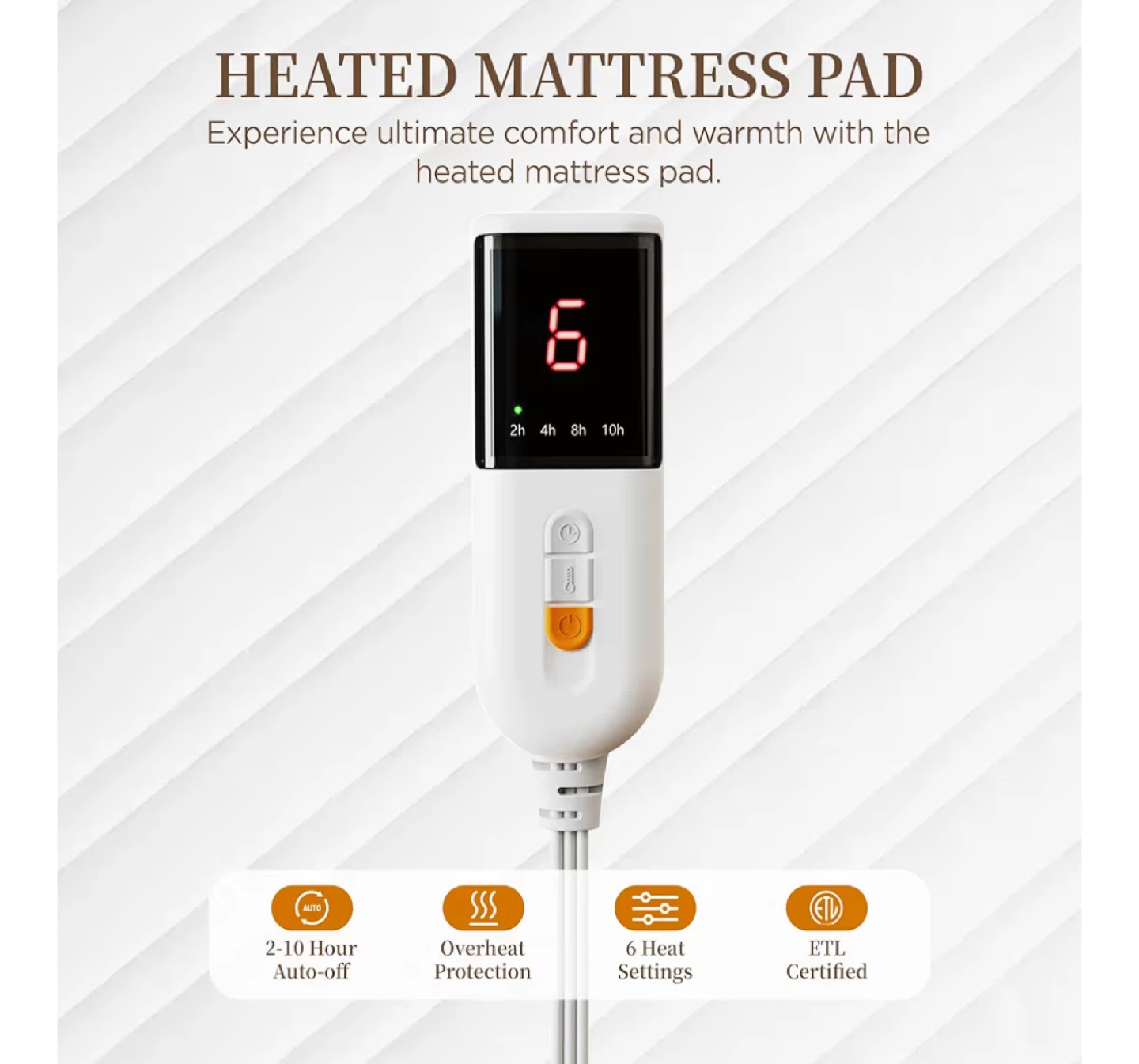 Texciting Heated Mattress Pad - Twin Size - photo 4