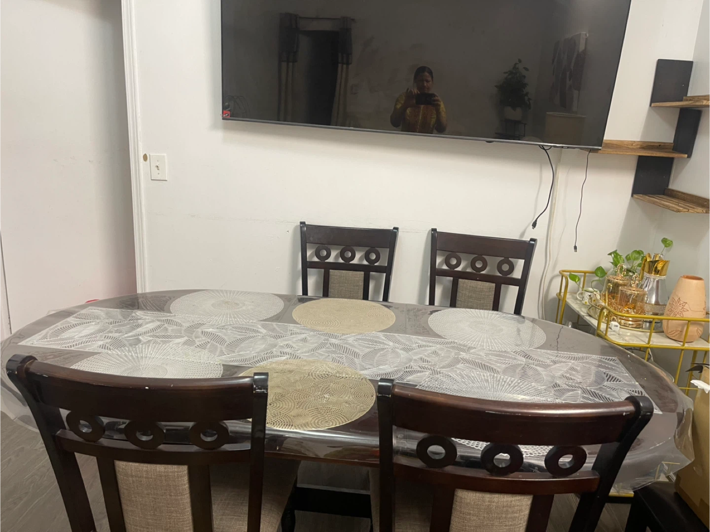 Oval Dining Table with 5Chairs - photo 3