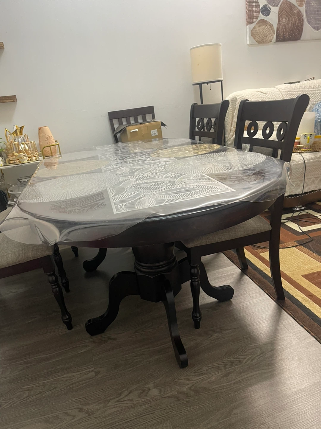 Oval Dining Table with 5Chairs - photo 2