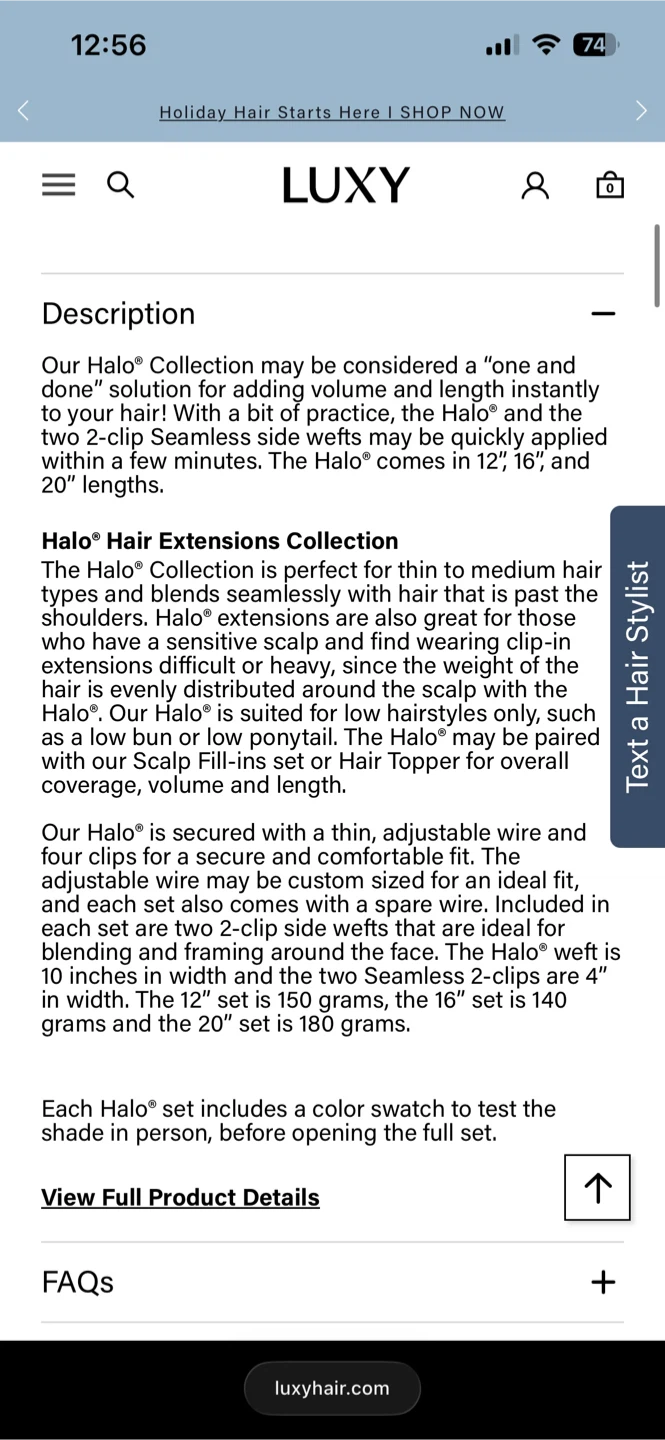 LUXY 20" Mocha Brown Halo Hair Extensions - photo 5