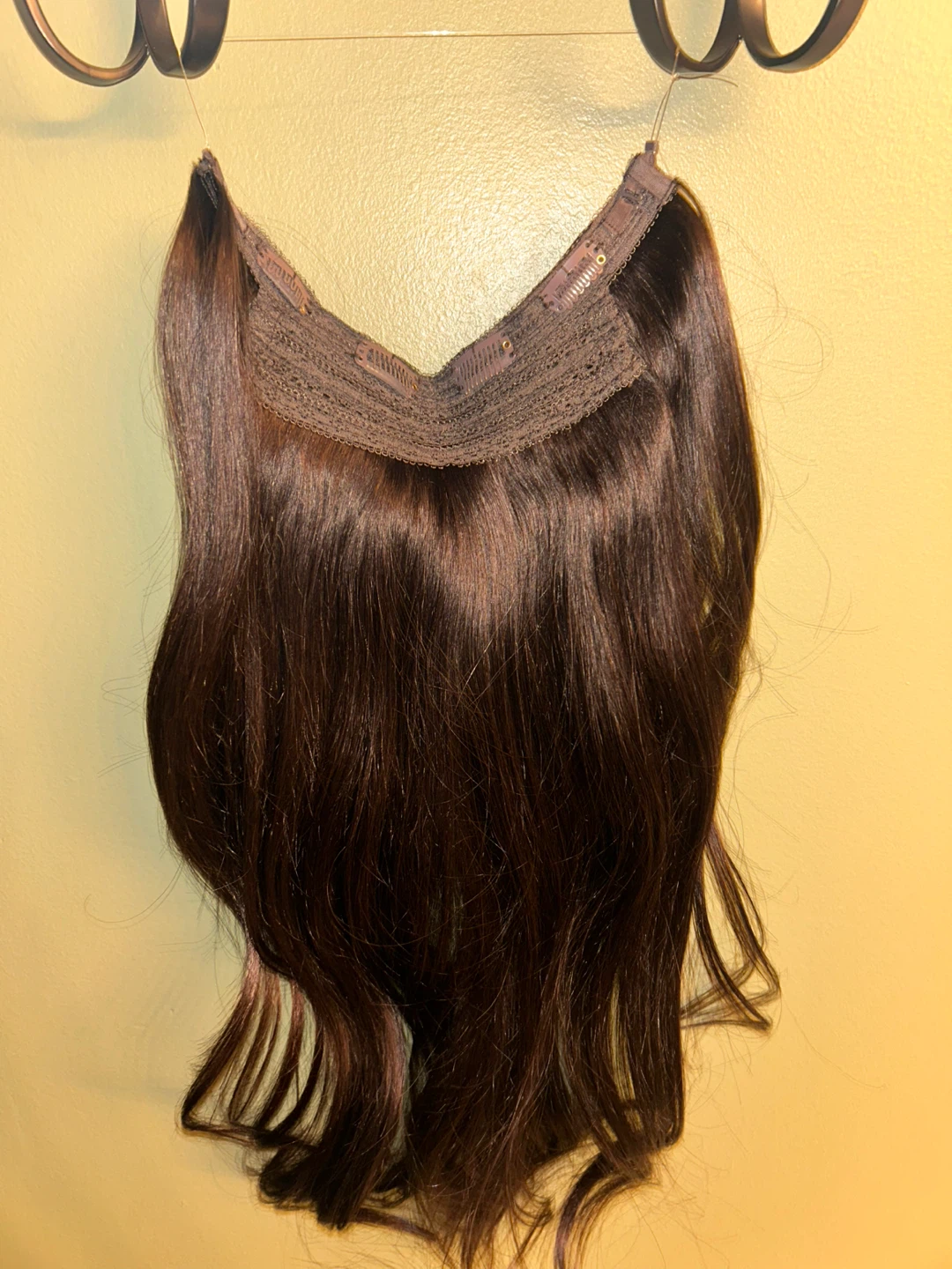 LUXY 20" Mocha Brown Halo Hair Extensions - photo 2