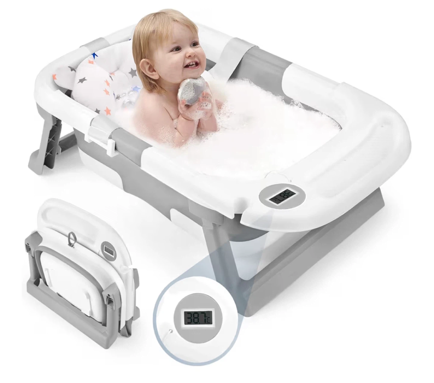 Foldable Baby Bathtub - 0-24 Months-New in box - photo 4
