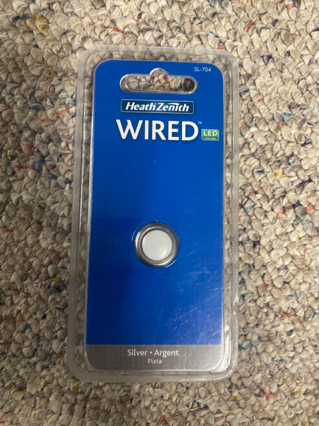 New Heath Zenith Wired LED Doorbell Button - Silver - photo 5