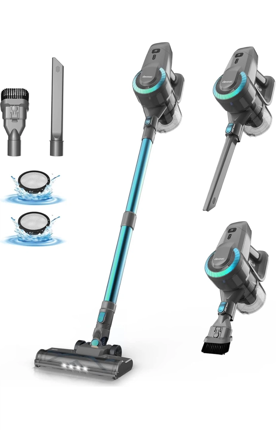 Devoac Cordless Stick Vacuum Cleaner