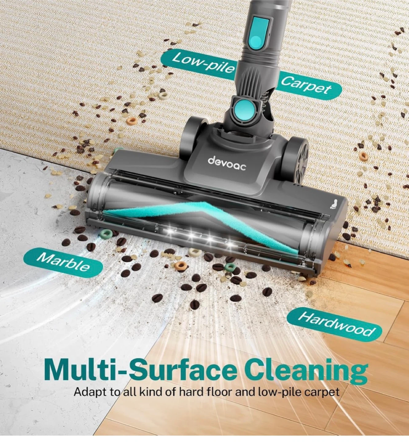 Devoac Cordless Stick Vacuum Cleaner - photo 3
