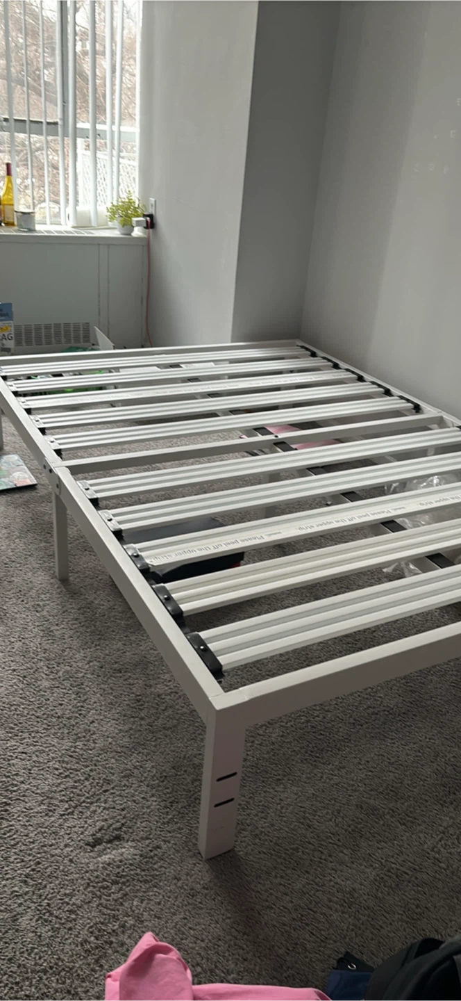 White IKEA Luroy Bed Slatted Base - photo 2