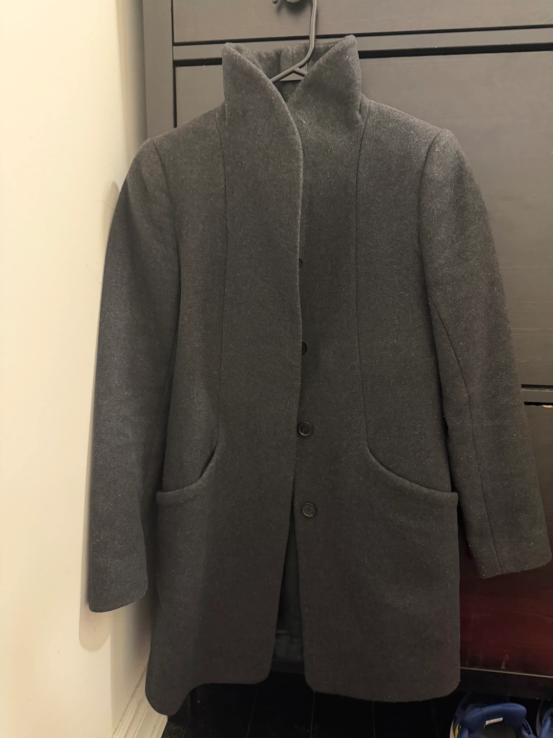 Wilfred Cocoon Coat, Gray xs