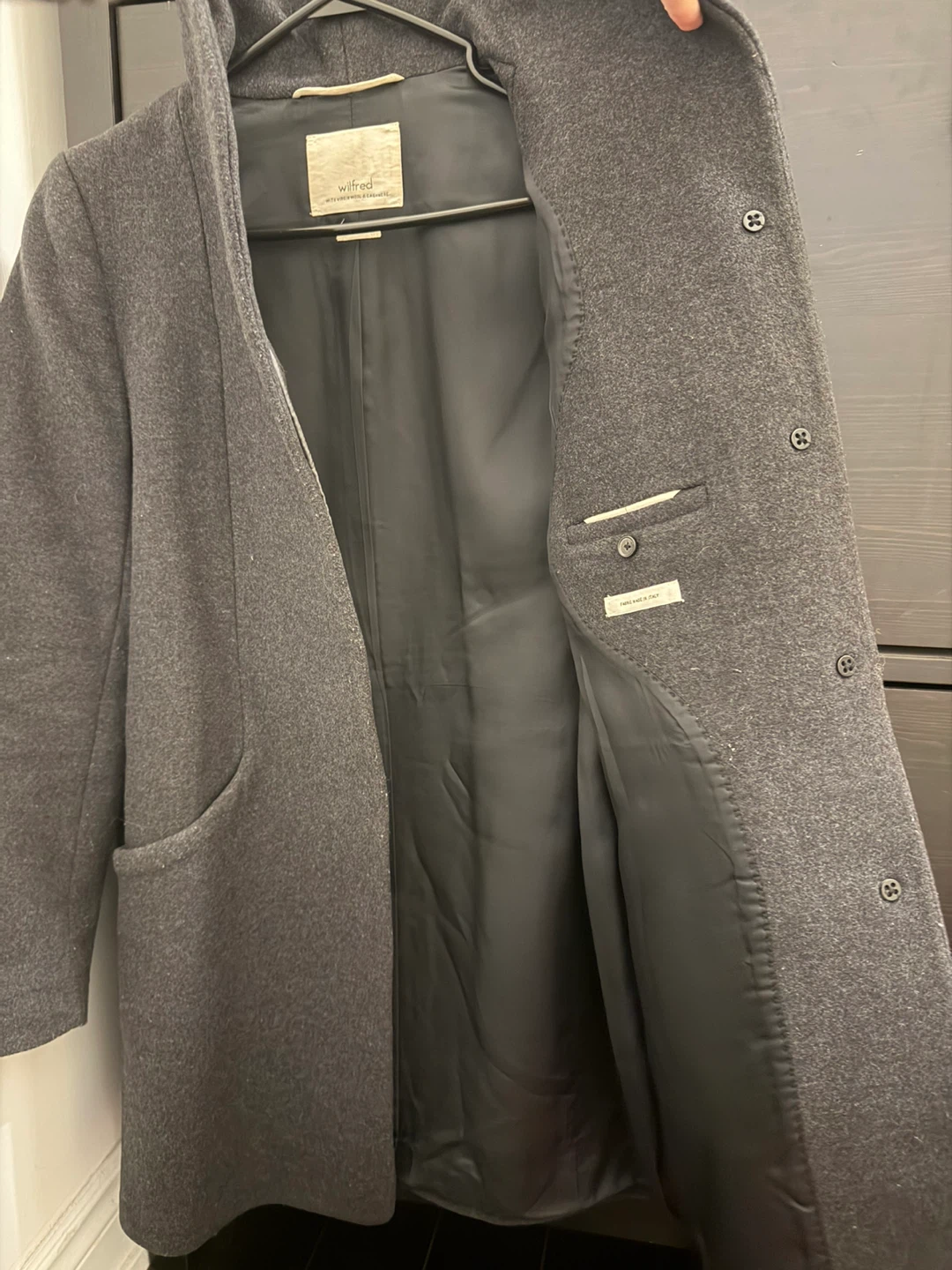 Wilfred Cocoon Coat, Gray xs - photo 3