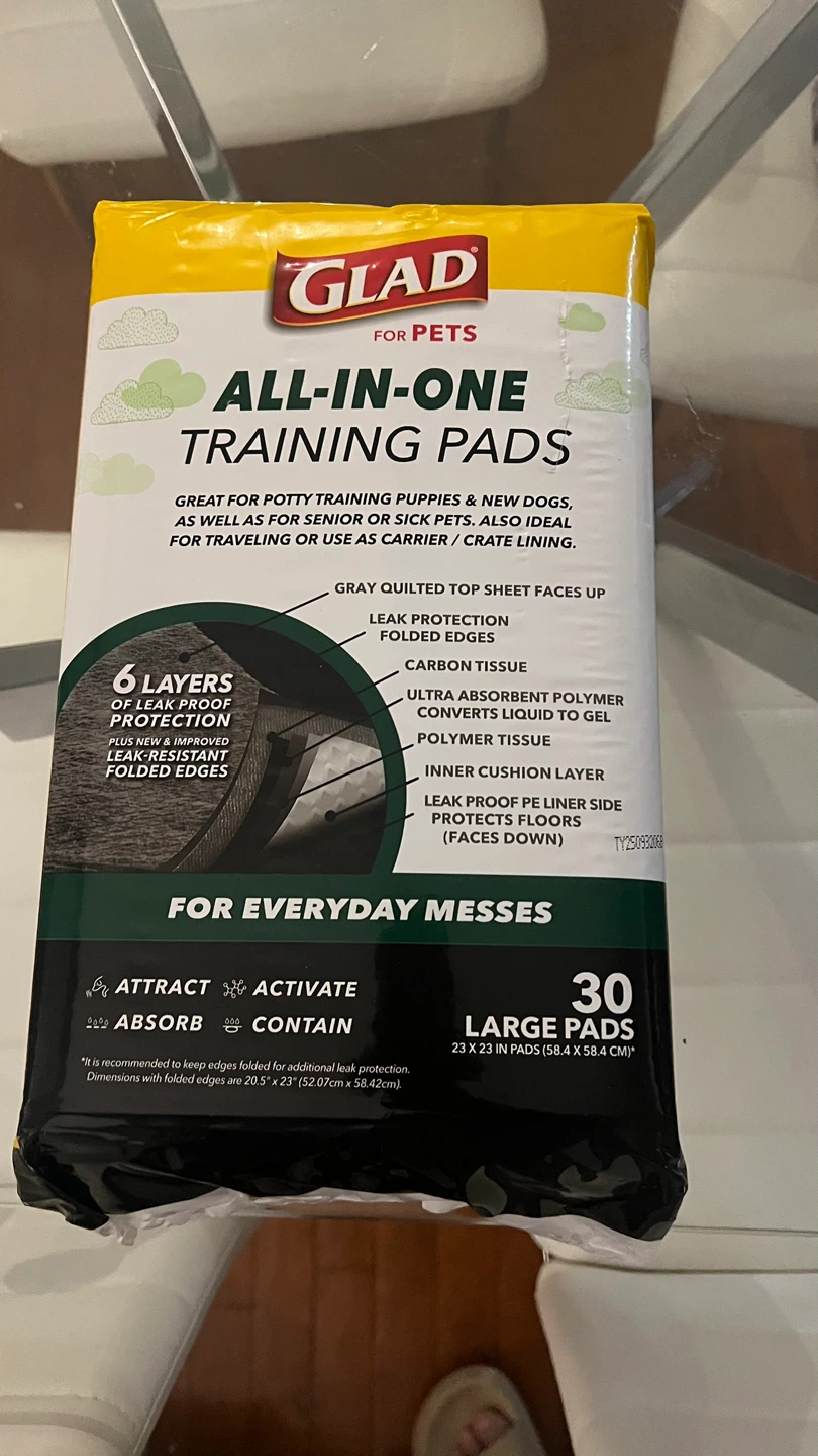 NEW Glad for Pets Training Pads, 30 count