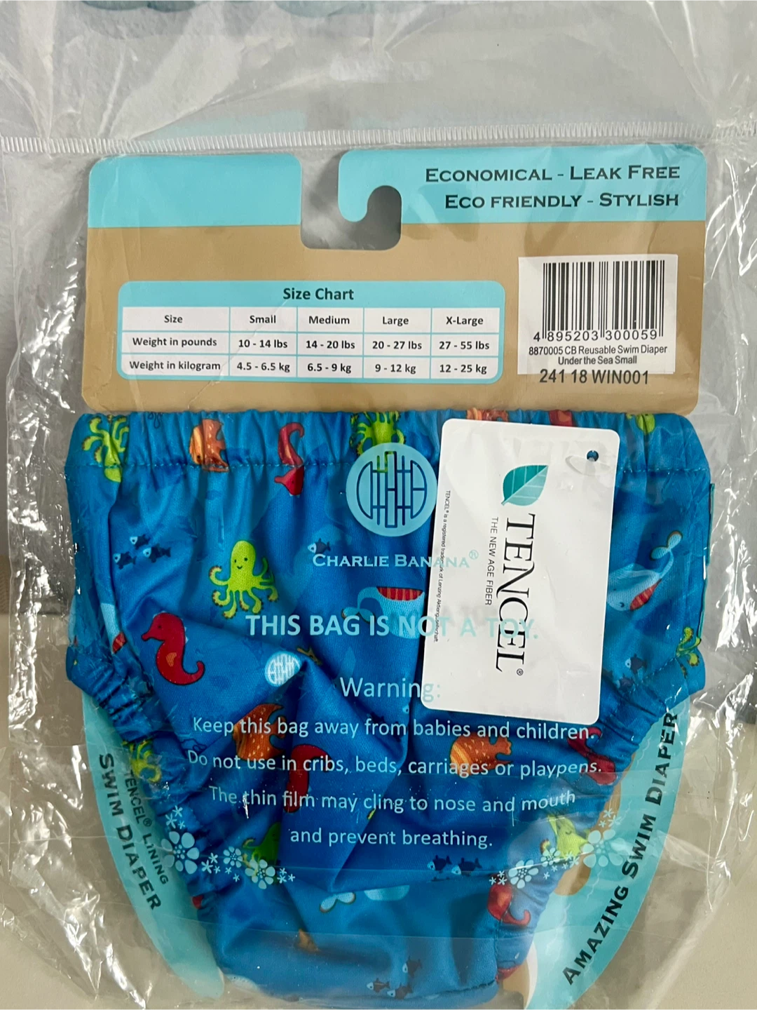 Charlie Banana Reusable Swim Diaper - Small - photo 2