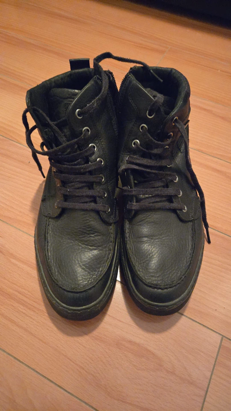 Geox Black Leather Boots