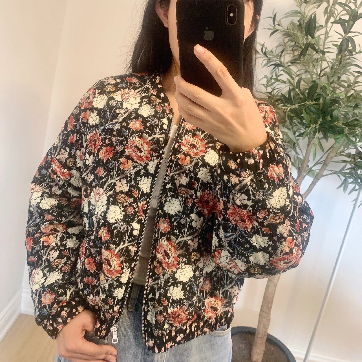 ZARA Floral Light Jacket Size M – Very Good Condition - photo 5