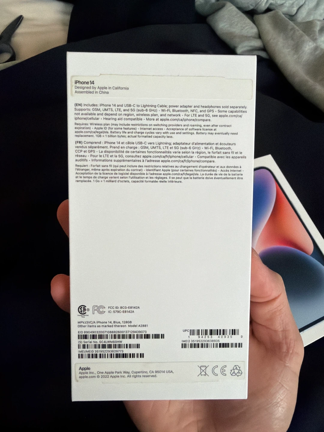 Apple iPhone 14 Blue 128GB + accessories - photo 3