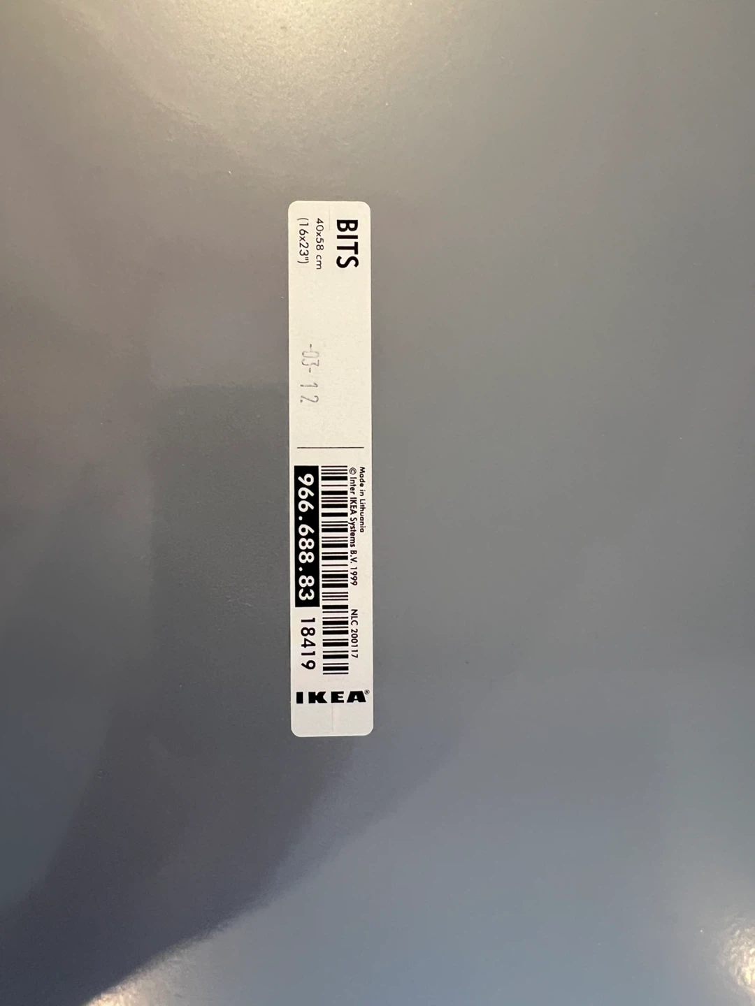 2 IKEA BITS Grey Metal Magnet Boards 40x58cm - photo 4