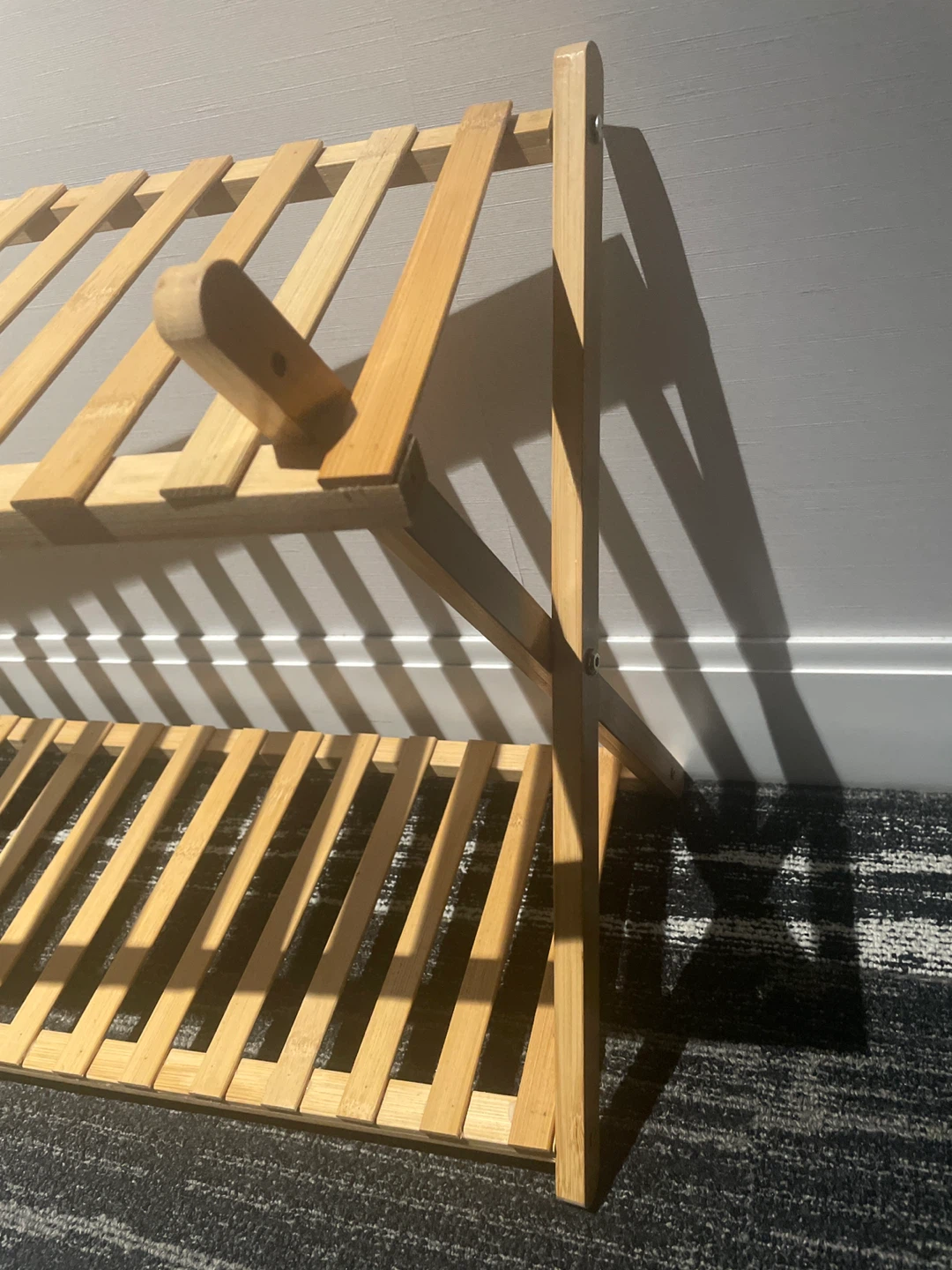 Bamboo Folding Shelf Rack - photo 2