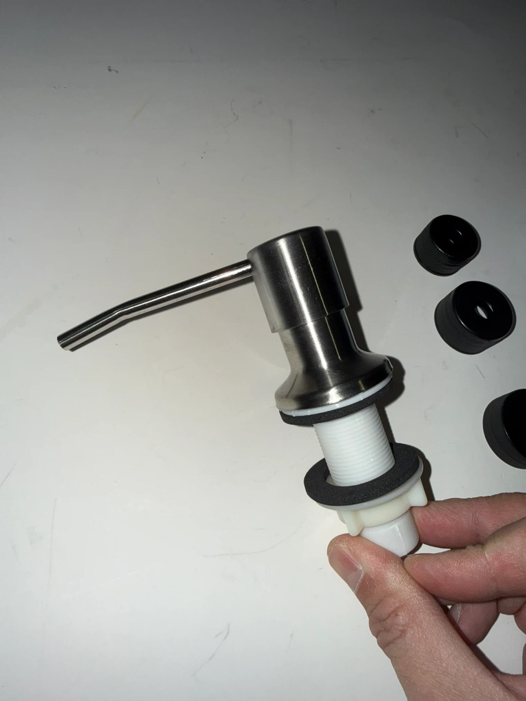 Stainless Steel Sink Soap Dispenser Kit - photo 2