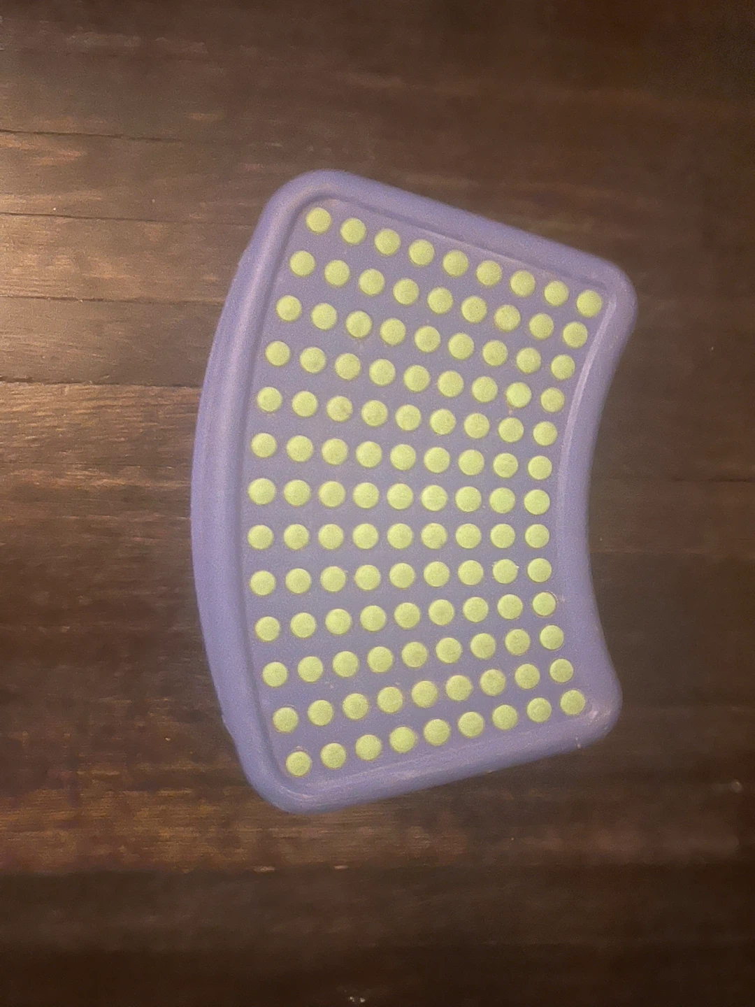 IKEA Blue Step Stool with Green Dots