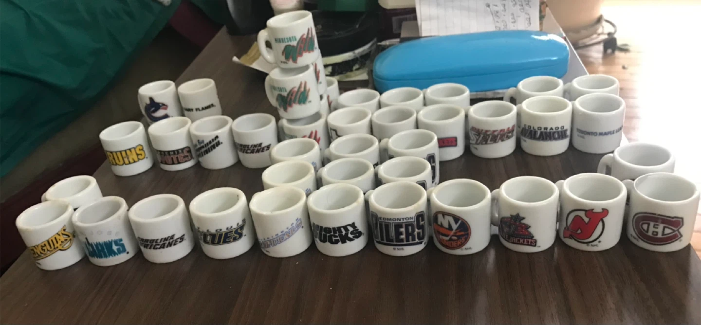 NHL Team Logo Mini Mugs