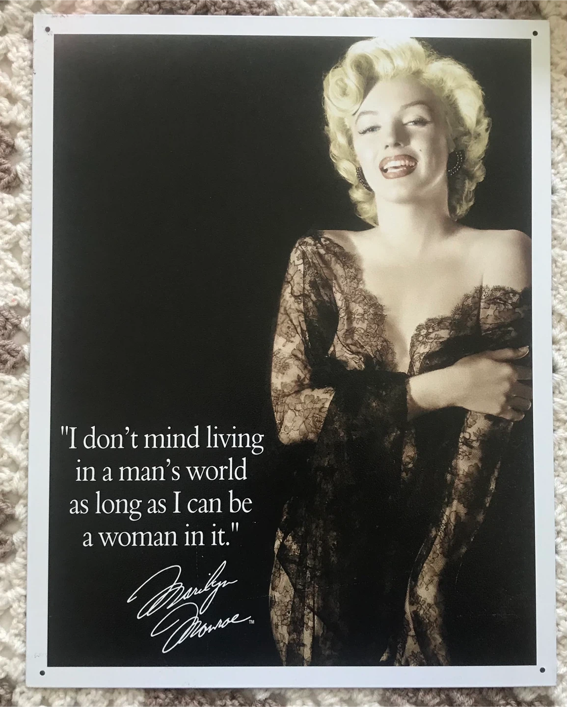 Marilyn Monroe Metal Sign