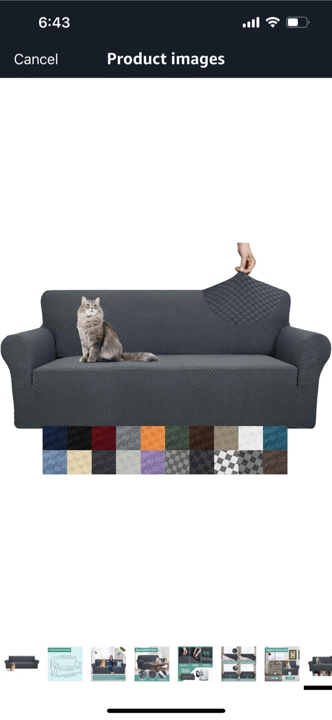 New-YEMYHOM XL Sofa Cover - Grey - photo 5