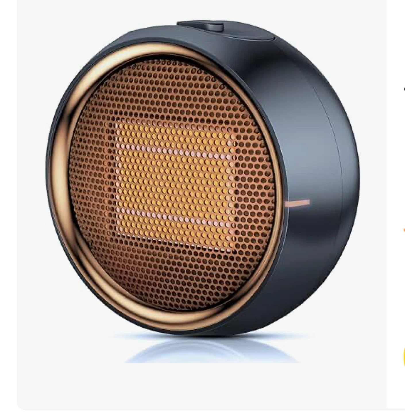 Personal Space Heater - Black & Rose Gold