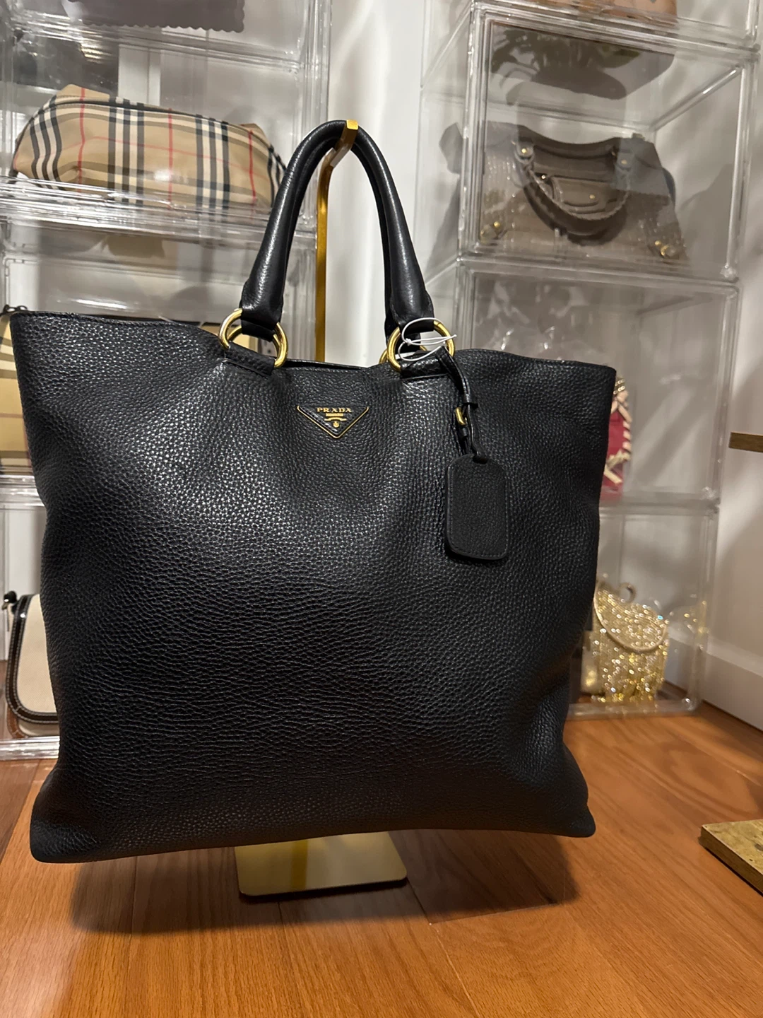 Prada Black Leather Tote Bag - photo 2