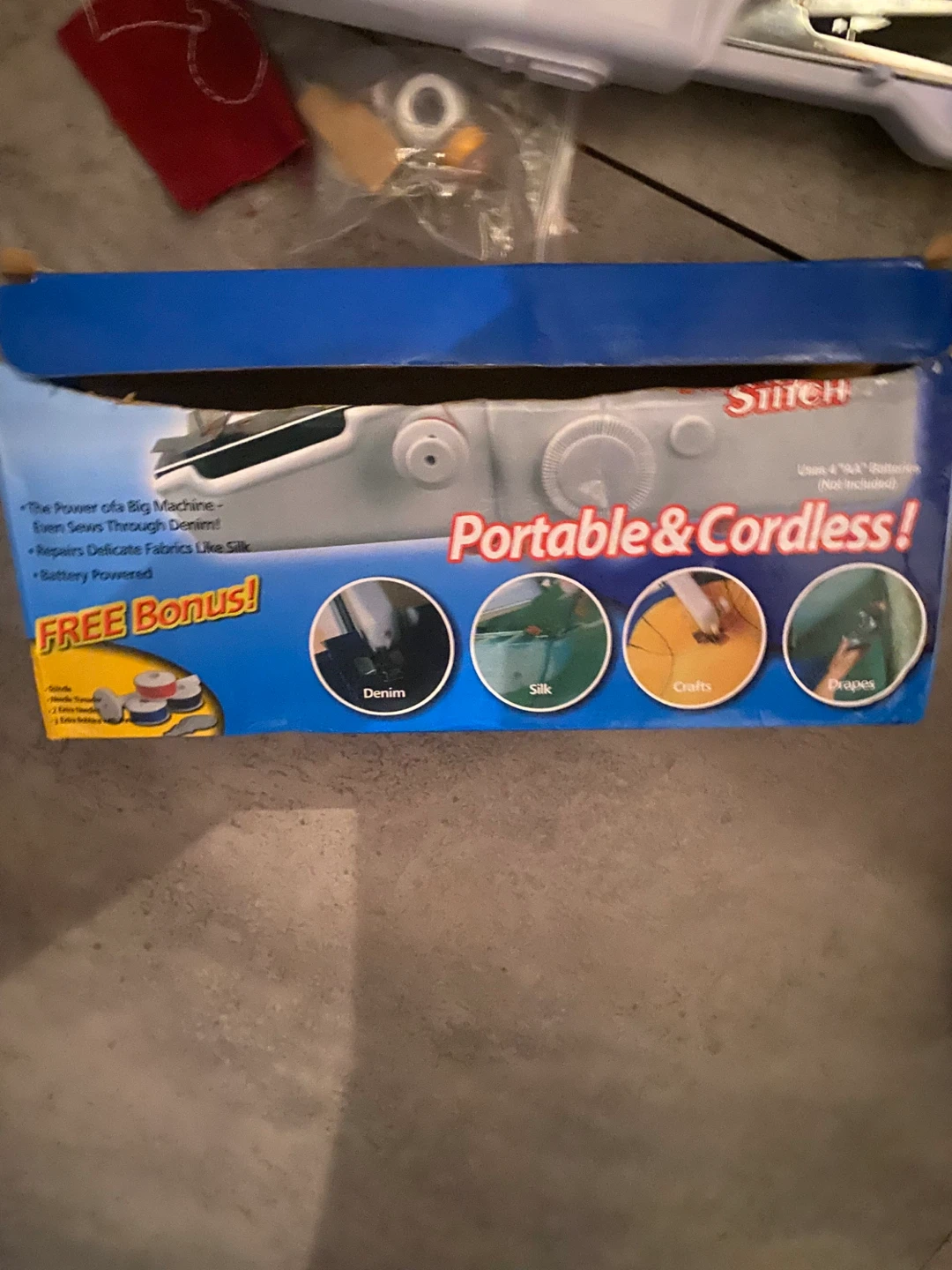 Used twice Portable Handheld Sewing Machine