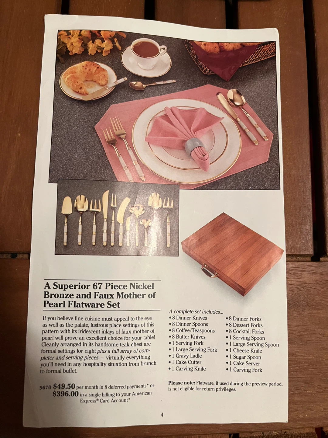 Jean-Claude 67-Piece Flatware Set - New - photo 2