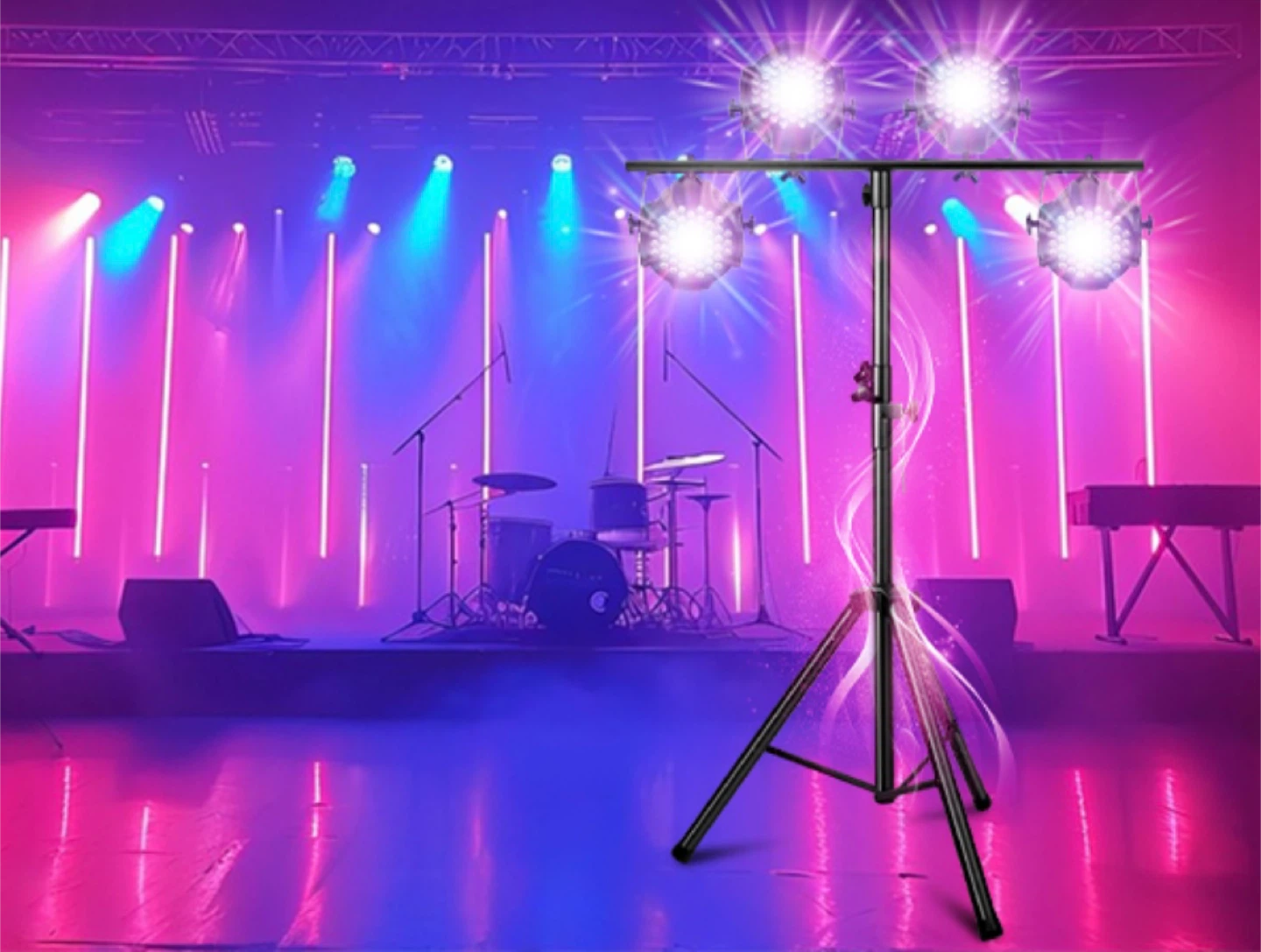 DJ Light Stand / Speaker Tripod Stand - Portable