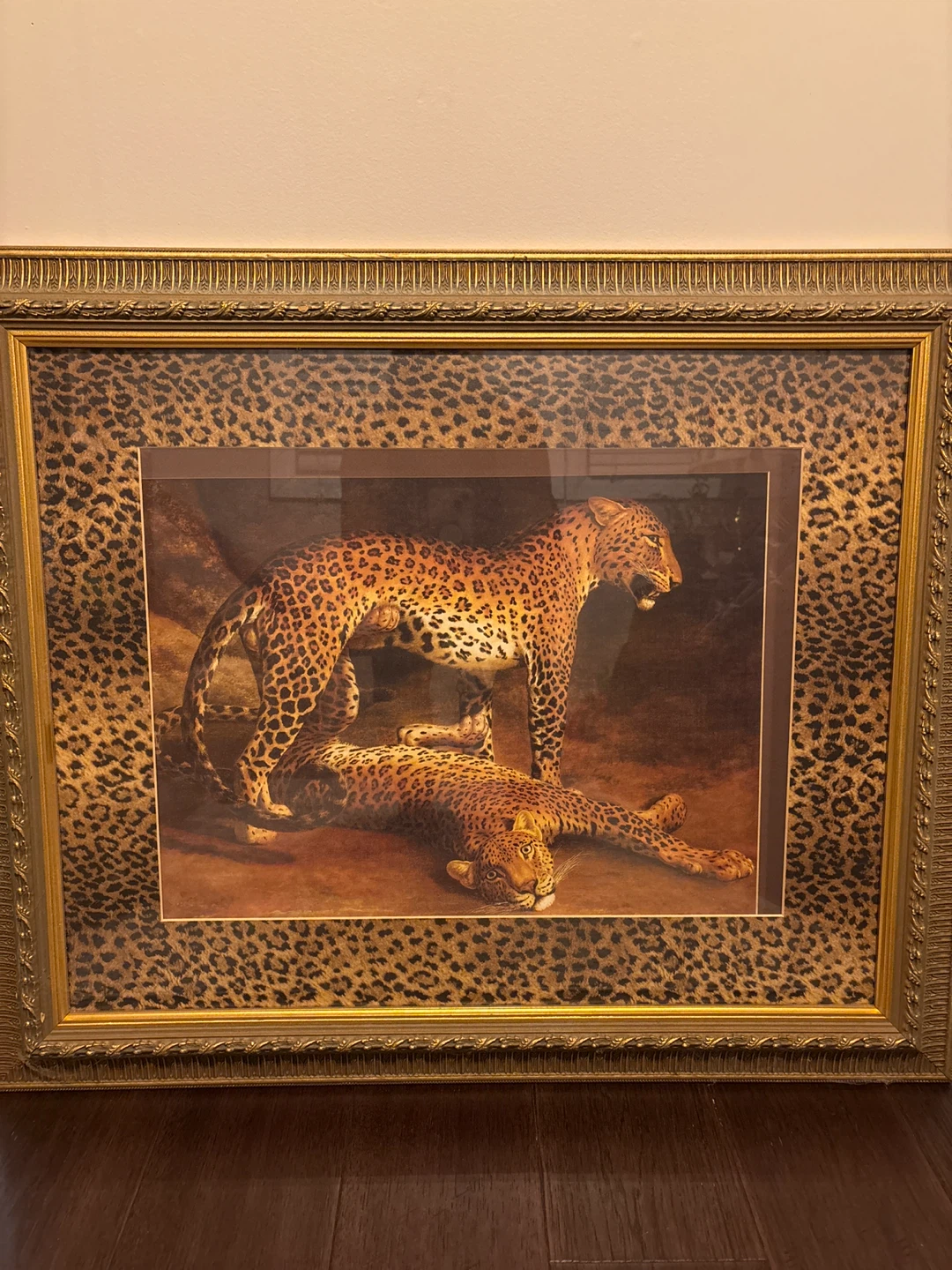 Framed Leopard Print Art