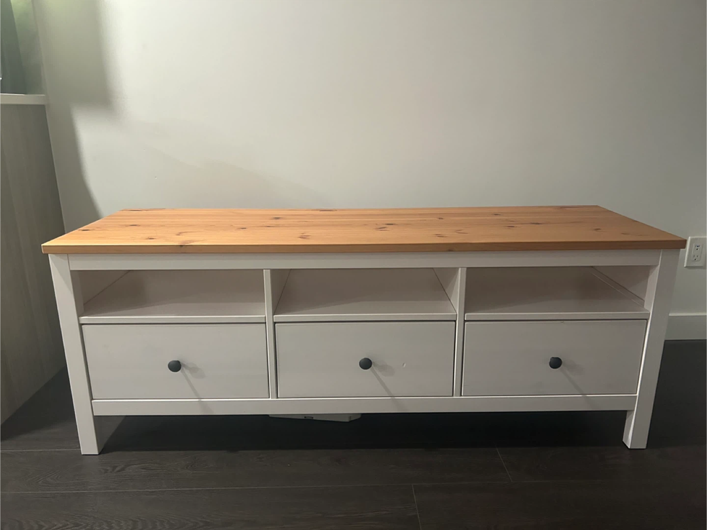 IKEA Hemnes TV Bench - White Stain/Light Brown - photo 3