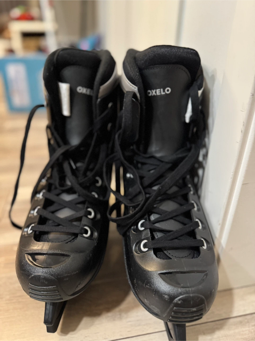 Oxelo Decathlon Black Ice Skates - US 10.5 - photo 3