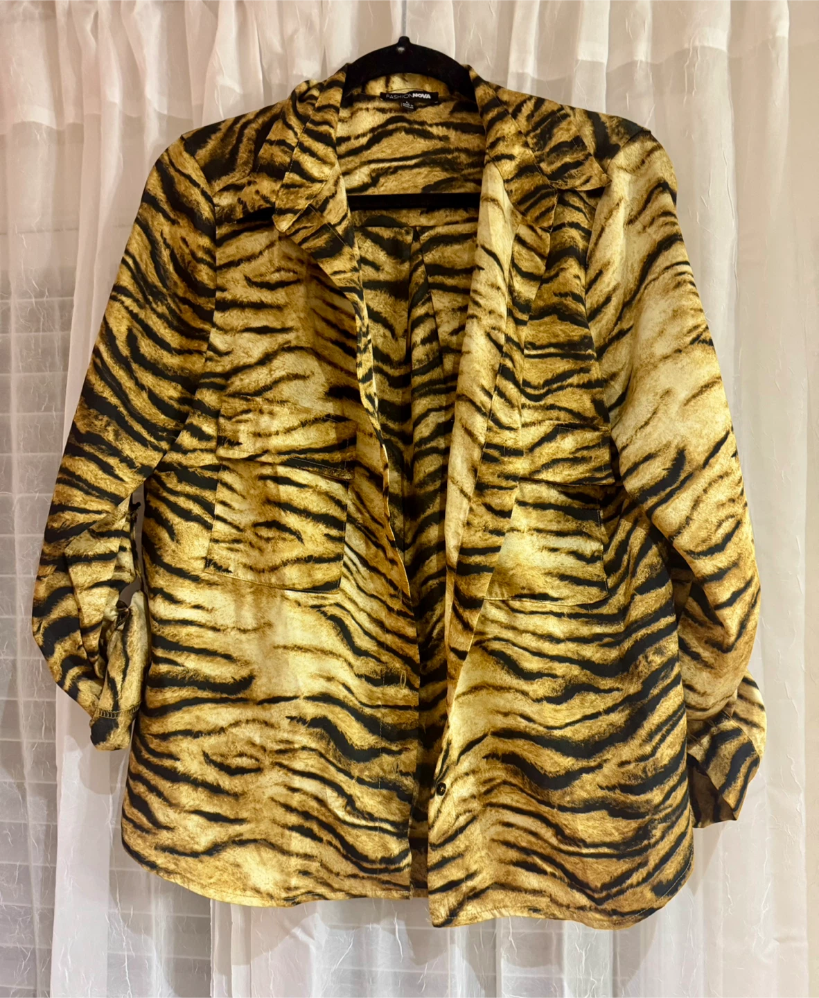 Fashion Nova Tiger Print shirt