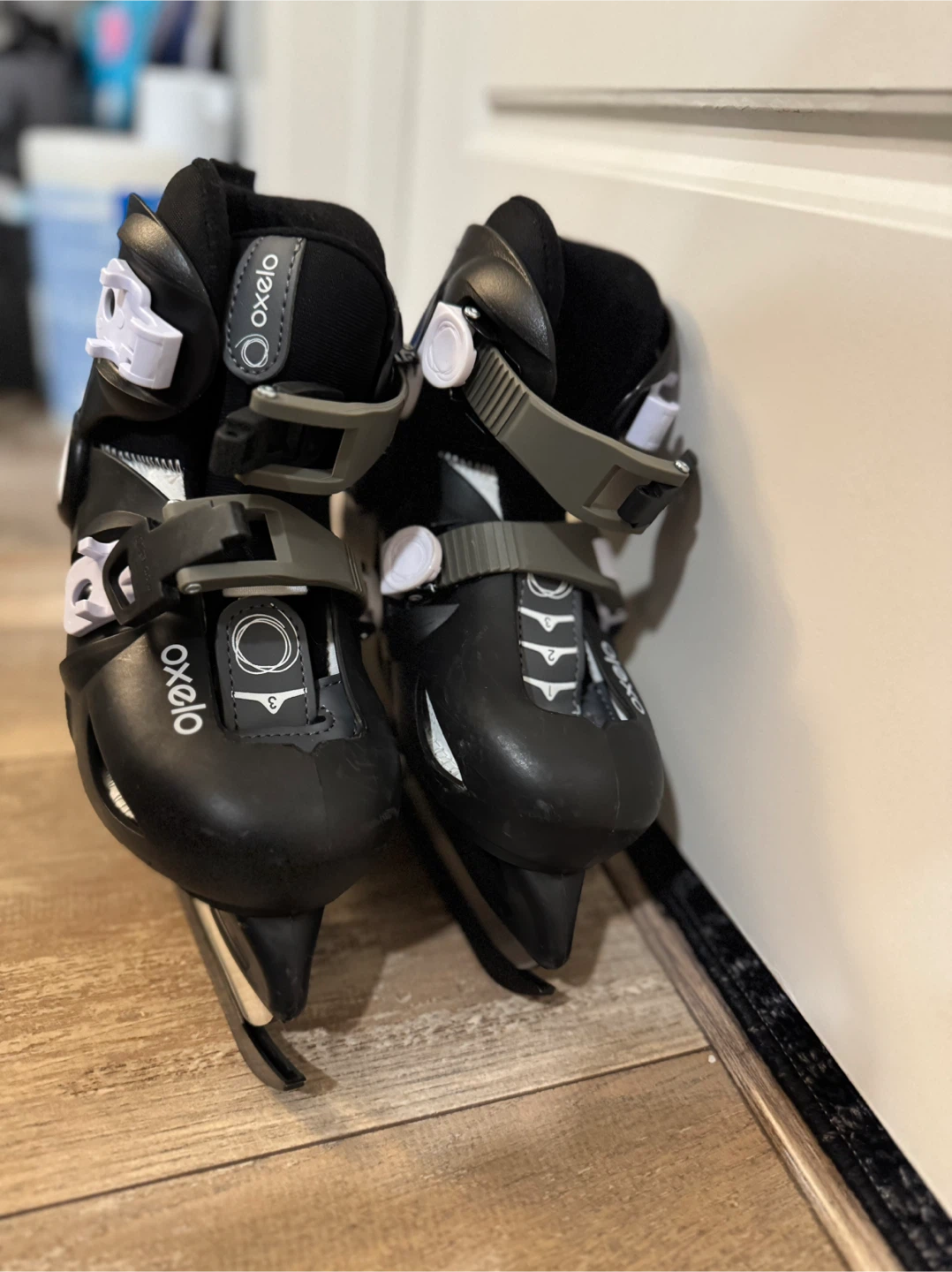 Oxelo Adjustable Kids Ice Skates - Size US 9C/10.5C - photo 2