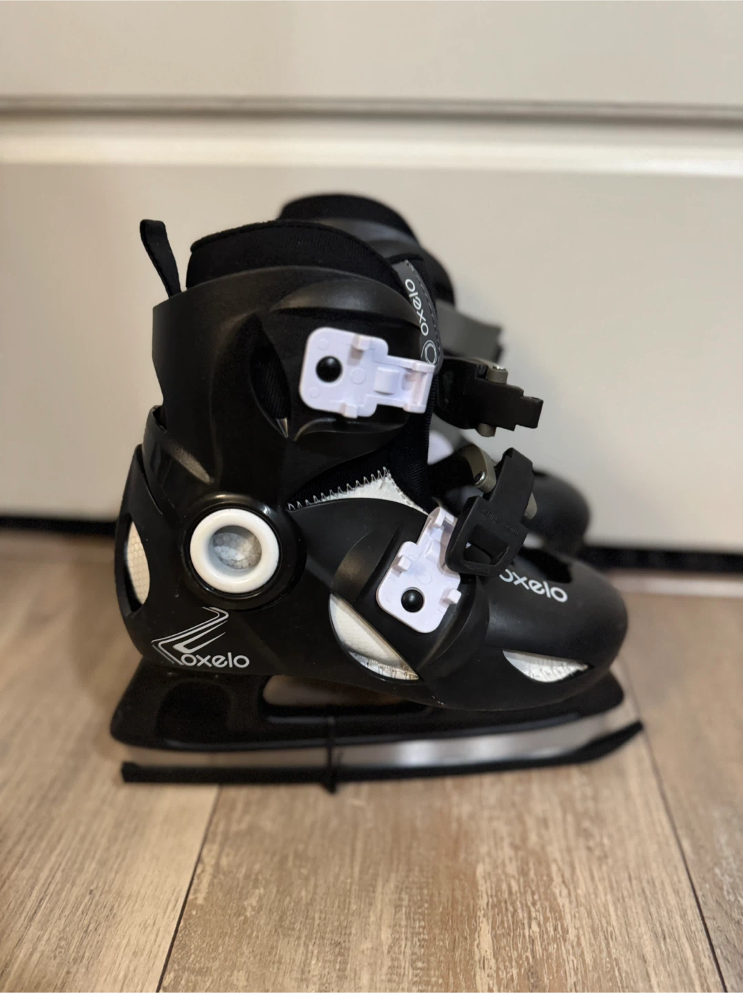 Oxelo Adjustable Kids Ice Skates - Size US 9C/10.5C