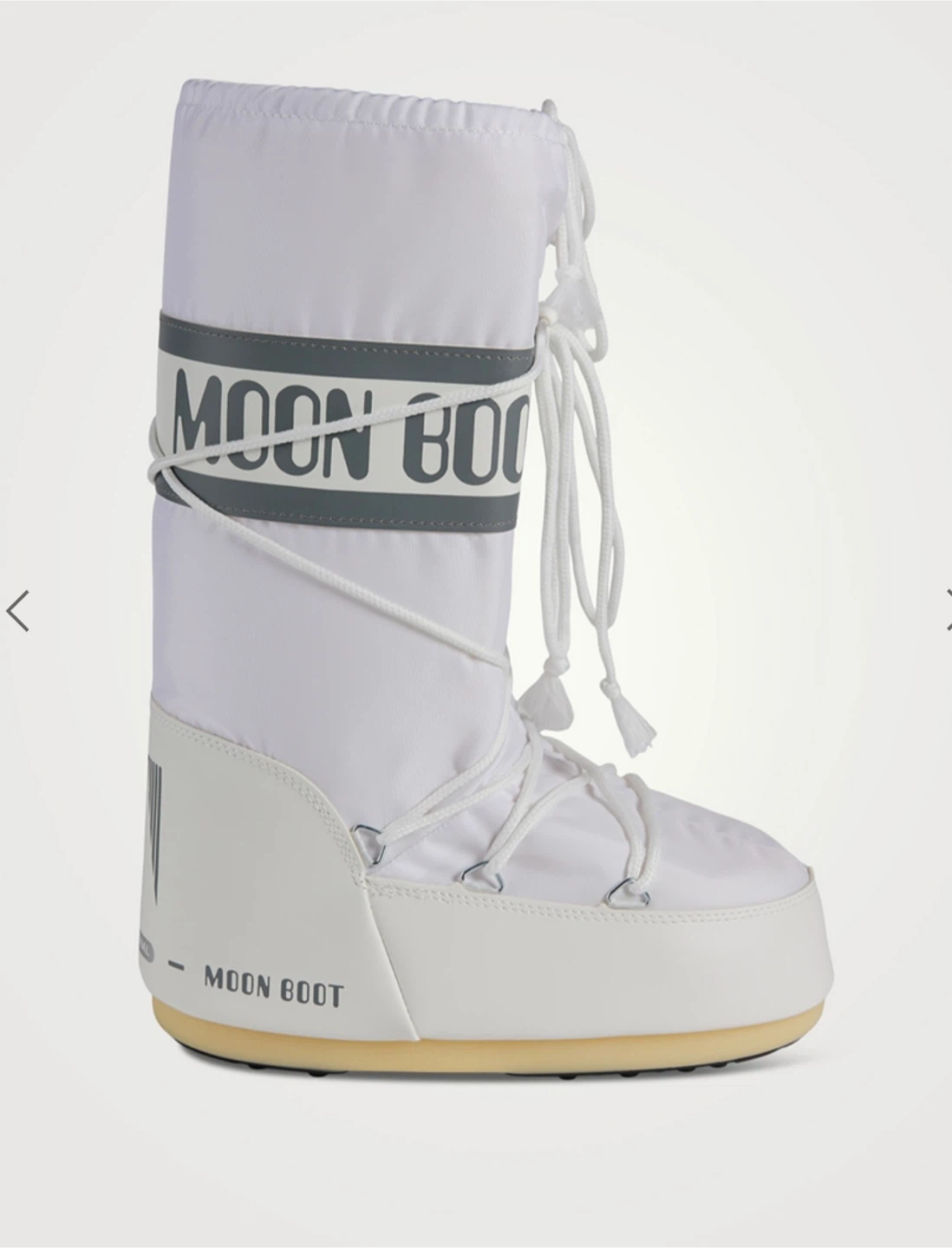 *NEW* White Moon Boot Icon Nylon Tall Boots - size 9-10.5