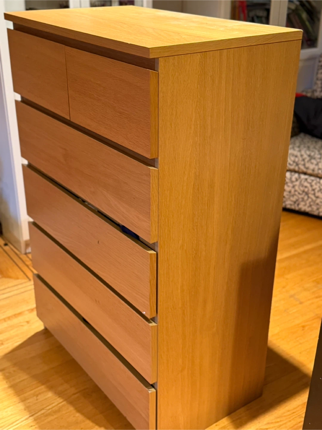 Ikea Malm 6-Drawer Dresser - Light Brown - photo 2