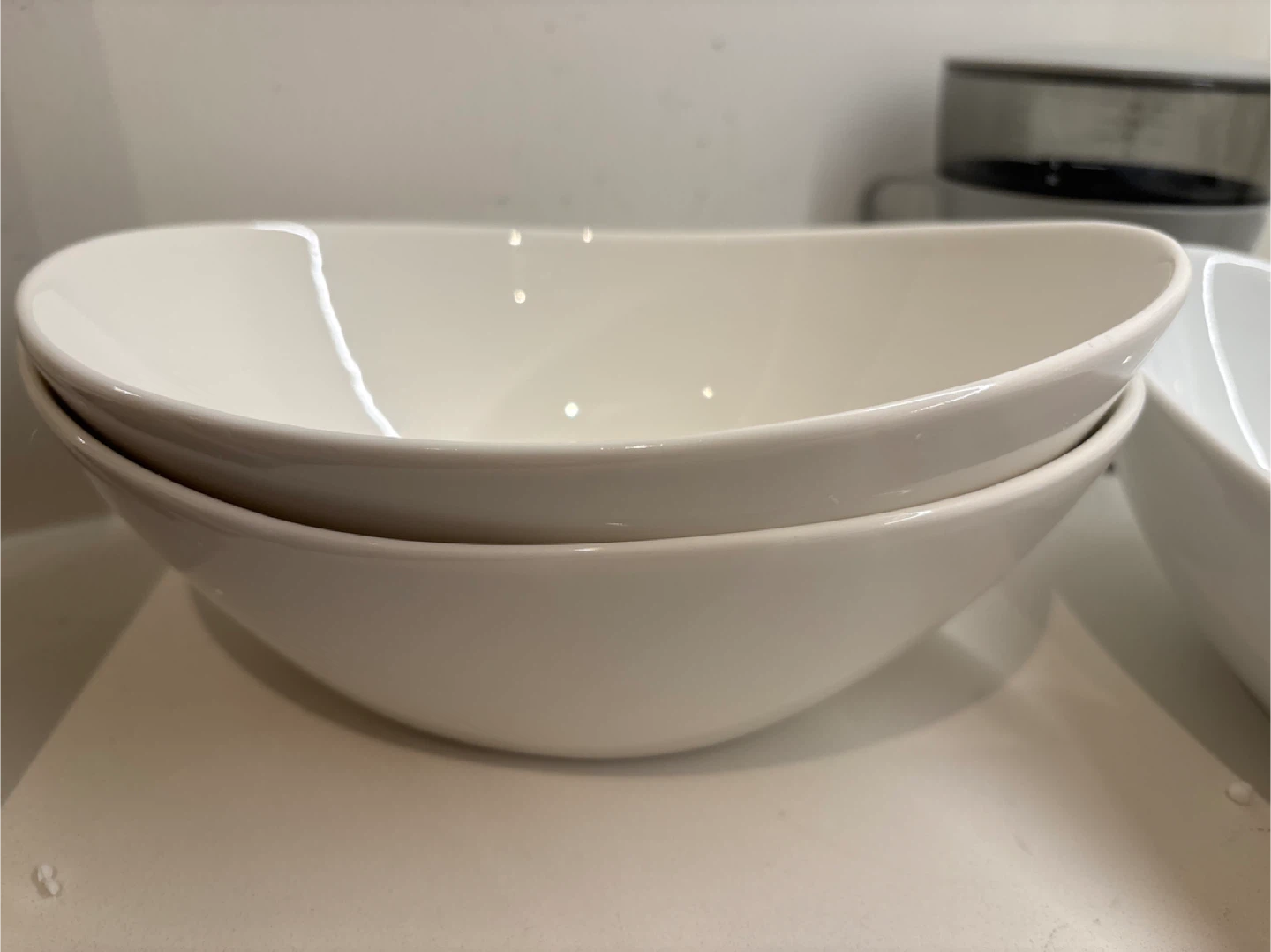 New-White Serving Bowls - Set of 2