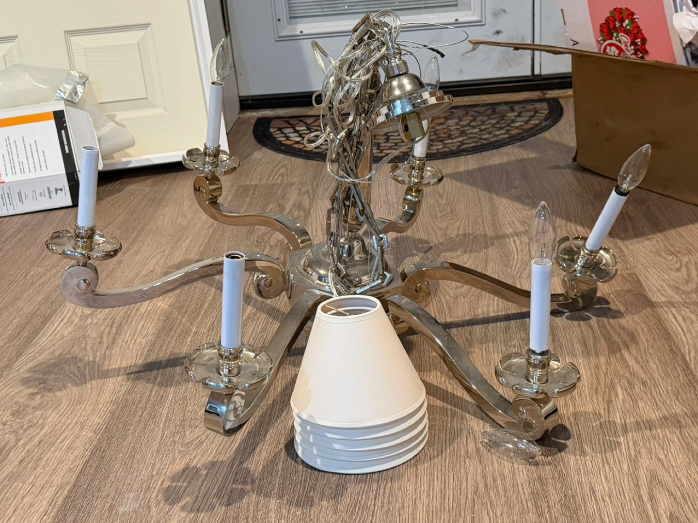Alexa Hampton Myrna Chandelier Polished Nickel - photo 2