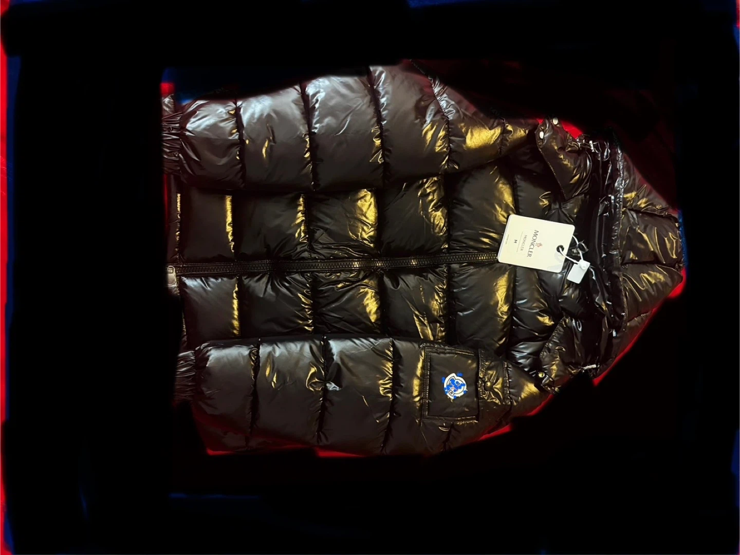Moncler Black Puffer Jacket Size M