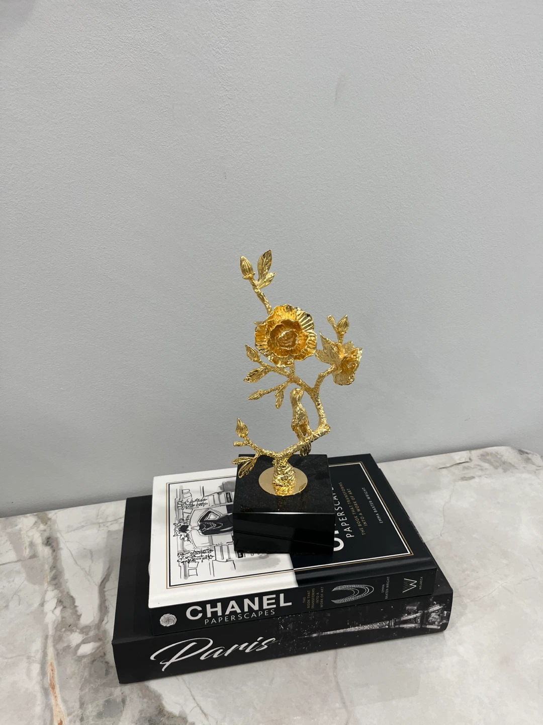 Golden flower decor