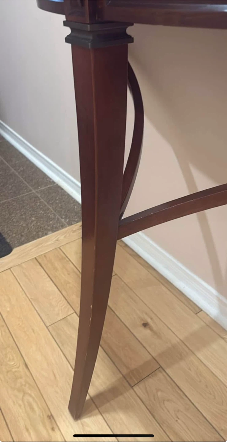 Wood Hallway Table with Mirror - photo 4