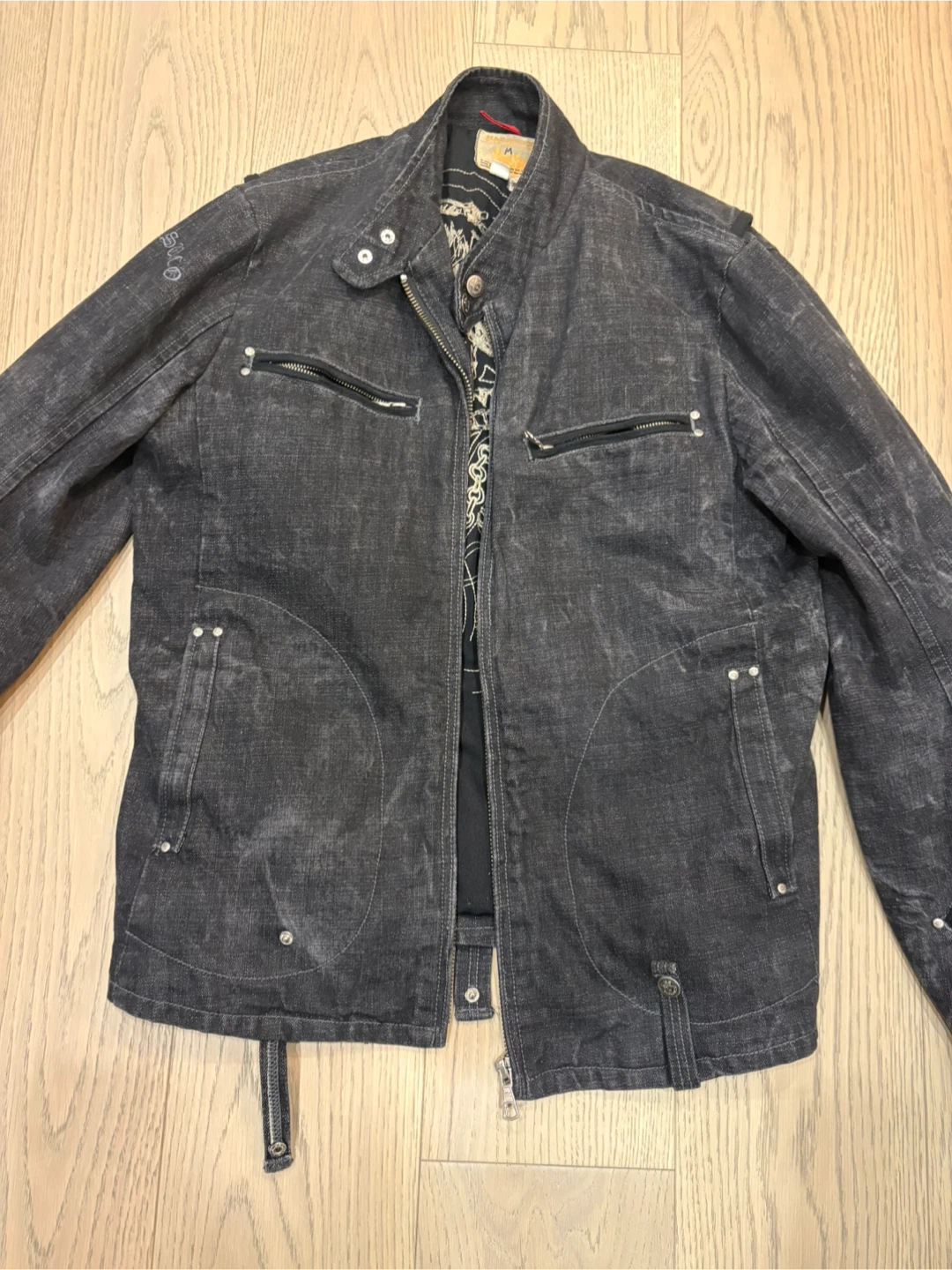 Parasuco Black Denim Jacket - Men’s size large - photo 2